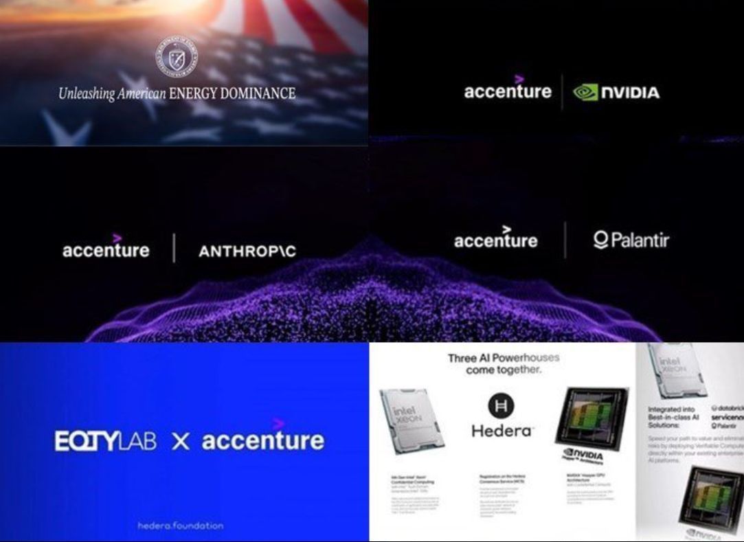 Just look at who the newest member of the <a href="/hedera/">Hedera</a> governance council works with 🤯😂

Accenture work with:
NVIDIA, Palantir, Anthropic, The US Gov, EQTY Labs!

These are the biggest players in AI &amp; global infrastructure.

A company this big does not pick randomly!
$HBAR
