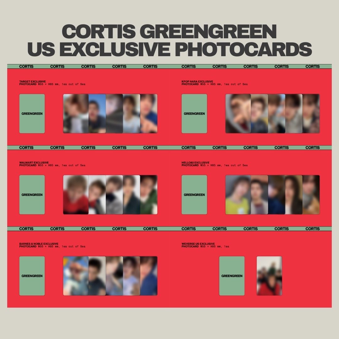 CORTIS GREENGREEN ALBUM US SHOP EXCLUSIVE 🇺🇸 KPOP NARA TARGET
