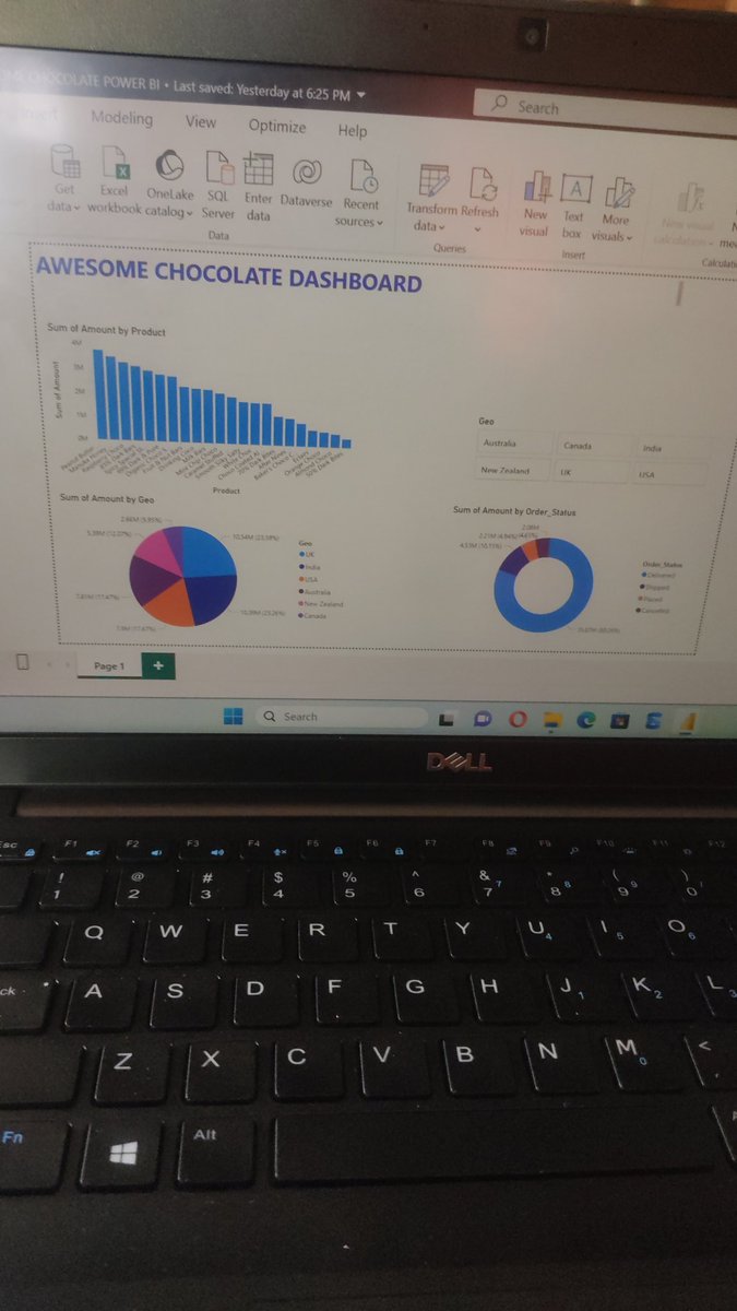 raymujeedah1's tweet image. Day 7/15 of #15DaysOfPowerBI. 
I practiced building a star schema using a dataset with 5 tables and created relationships between them.
I also built a few simple visuals to see how the model interacts with the data and everything is starting to make more sense 👏👏
#PowerBI