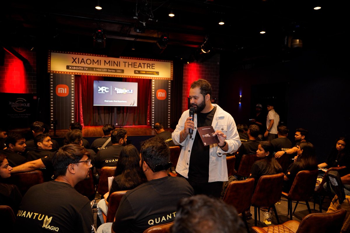 MDTechIndia's tweet photo. Had a blast at the Xiaomi Inner Circle Event featuring the experience of Xiaomi S Mini LED TV at Laugh Casa Comedy Club, Noida
#MiniMeansMore
#XiaomiQDMiniLED
#XiaomiFansClub
#XiaomiInnerCircle https://t.co/dBnVXMt6Vf