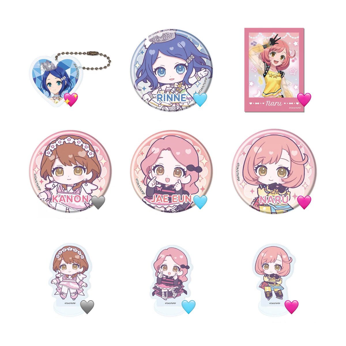 c_cl__'s tweet photo. プリリズ プリティーシリーズ15周年 POP UP SHOP Vol.1交換

[求] 画像1 💖＞🩵＞🩷＞＞決まり次第🩶
かのん ジェウン なる りんね

[譲] 画像2
あいら りずむ みあ ヘイン チェギョン なる ジュネ

ハート型アクキー(なる)は同種りんねとの交換のみ

郵送希望 纏めて優先
お気軽にお声掛けください🙇🏻 https://t.co/j7vaDmEqCT