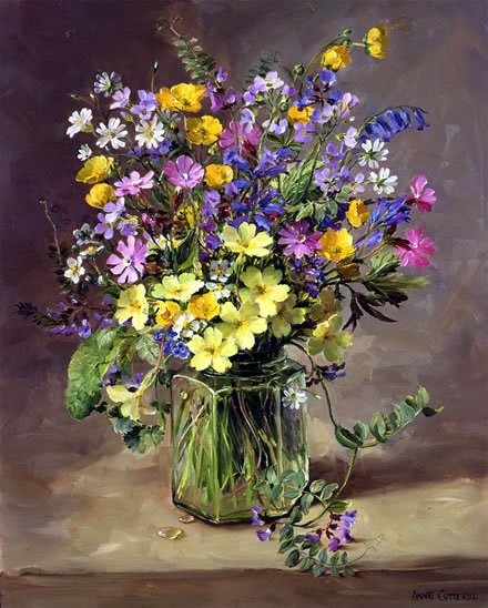 frome_maude's tweet image. Spring flowers in a jam jar by Anne Cotterill 

#spring #weekend #BankHoliday #FolkloreSunday