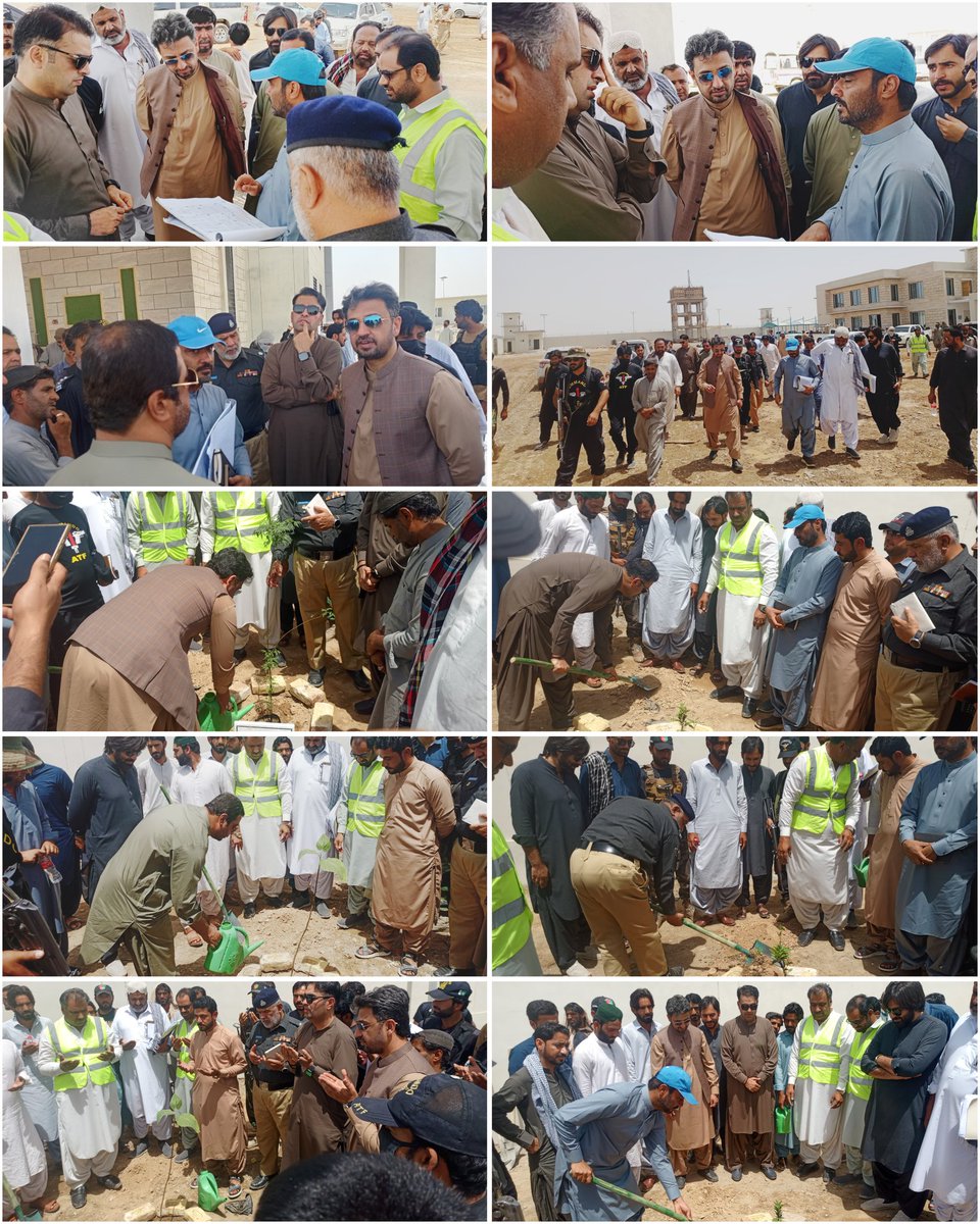 DcKharan's tweet photo. ایم پی اے خاران صوبائی وزیر خزانہ و معدنیات میر شعیب جان نوشیروانی نے ڈی سی خاران منیر احمد سومرو کے ہمراہ زیرِ تعمیر ڈی آئی جی آفس کا دورہ کیا۔
جاری کام پر اطمینان کا اظہار، حکام کی کارکردگی کو سراہا، شجرکاری کی اور علاقے کی ترقی و خوشحالی کےلیے دعا کی
@CMOBalochistan 
@dpr_gob https://t.co/b1dgy9RuAn