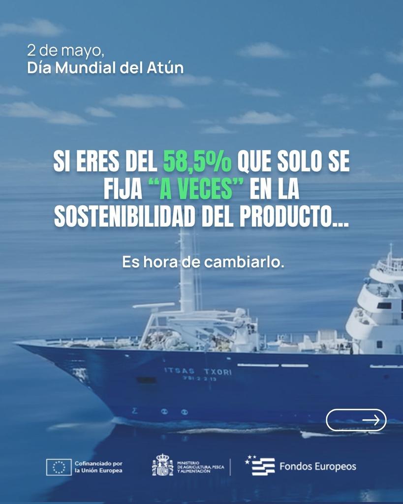 _Opagac's tweet photo. ⚖️🐟 Hoy, en el #DíaMundialDelAtún, seguimos reivindicando que la sostenibilidad debe ser integral. 

Desde #OPAGAC denunciamos la explotación en alta mar y defendemos una pesca reponsable que garantice la dignidad y seguridad de las tripulaciones que alimentan  al mundo. 🤝 https://t.co/tMztaezzeA
