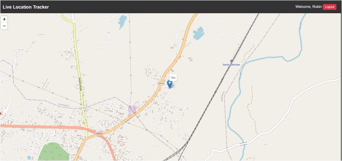 Built Real-Time Live Location Tracking System 🌍📍 Users can securely ...