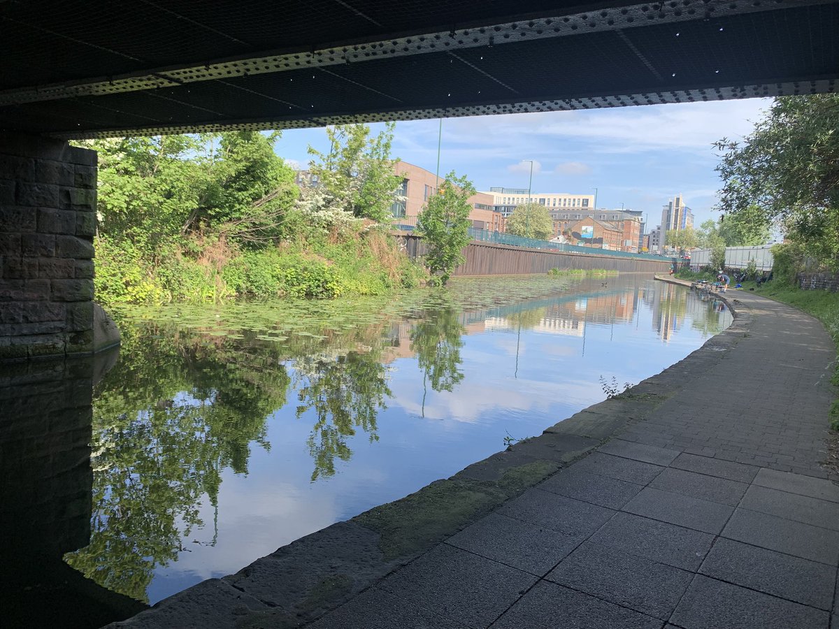 tompolkey's tweet image. A wonderful walk on a glorious morning day along the Nottingham Beeston Canal #canals #nottingham #walking #reflection #photography