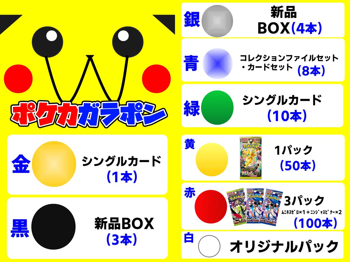 ポケカ】 ポケモンカード?ガラポンくじ? 新ロット作成いたしました 