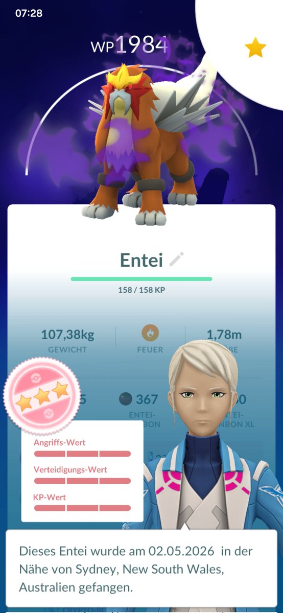 DOXDO8's tweet image. Shadow 💯 #Entei, let's go!!! 🤩🥳
Thanks for hosting @ItsFleeceKing 

#PokemonGO 
#PokemonGOApp