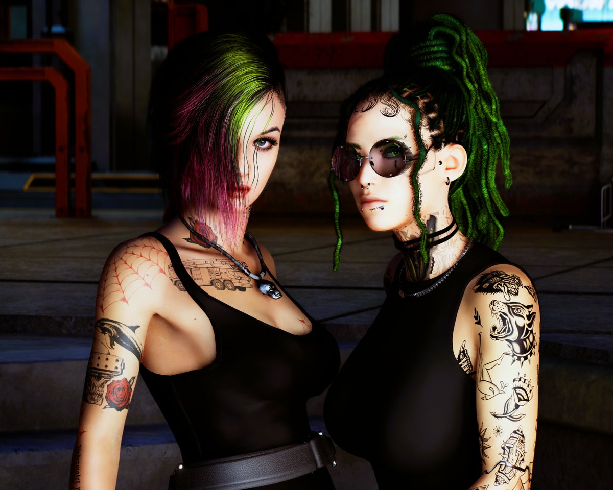 VioletAlva68395's tweet image. Judy + michiko 🖤💚

#Cyberpunk2077 #VirtualPhotography
#CyberpunkEdgerunners #PhotoMode #VGPUnite #VPWorld #WIGVP #VPPortraits #ThePhotoMode  #JudyAlvarez #violetmichiko #CyberpunkAesthetic