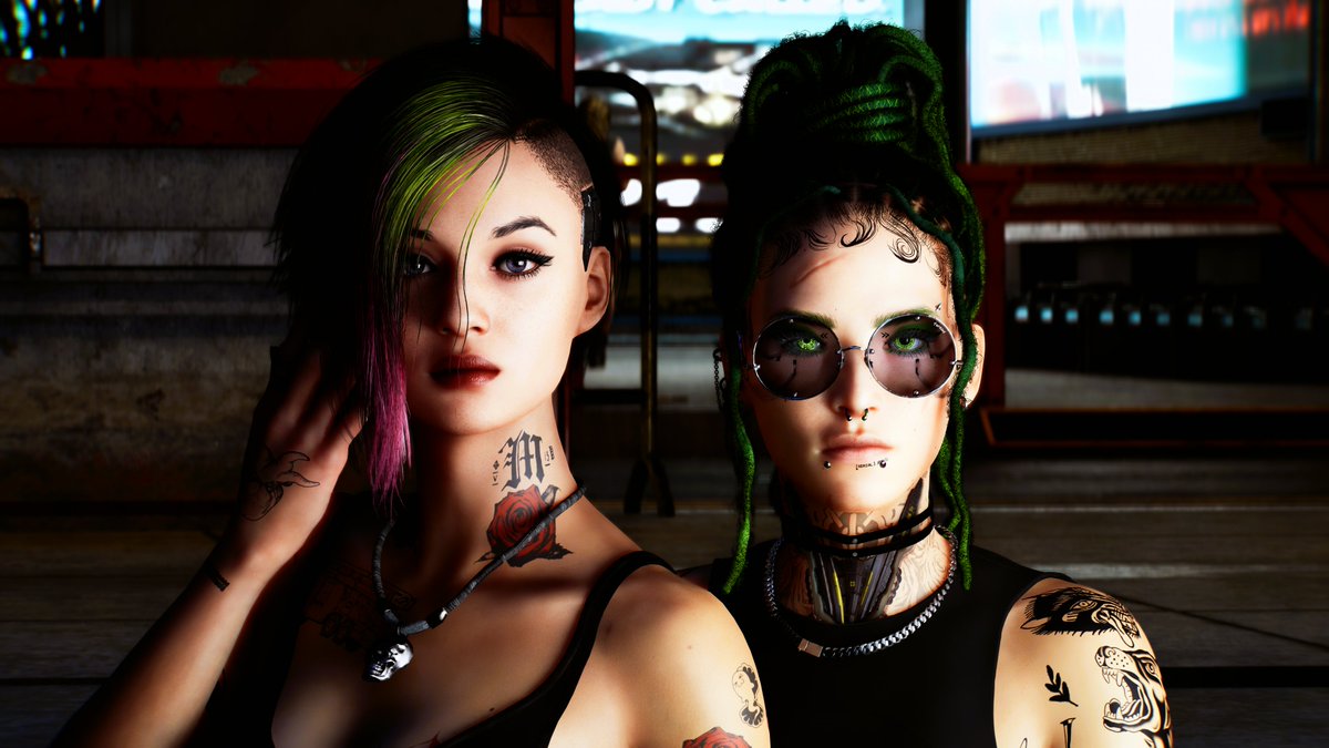 VioletAlva68395's tweet image. Judy + michiko 🖤💚

#Cyberpunk2077 #VirtualPhotography
#CyberpunkEdgerunners #PhotoMode #VGPUnite #VPWorld #WIGVP #VPPortraits #ThePhotoMode  #JudyAlvarez #violetmichiko #CyberpunkAesthetic