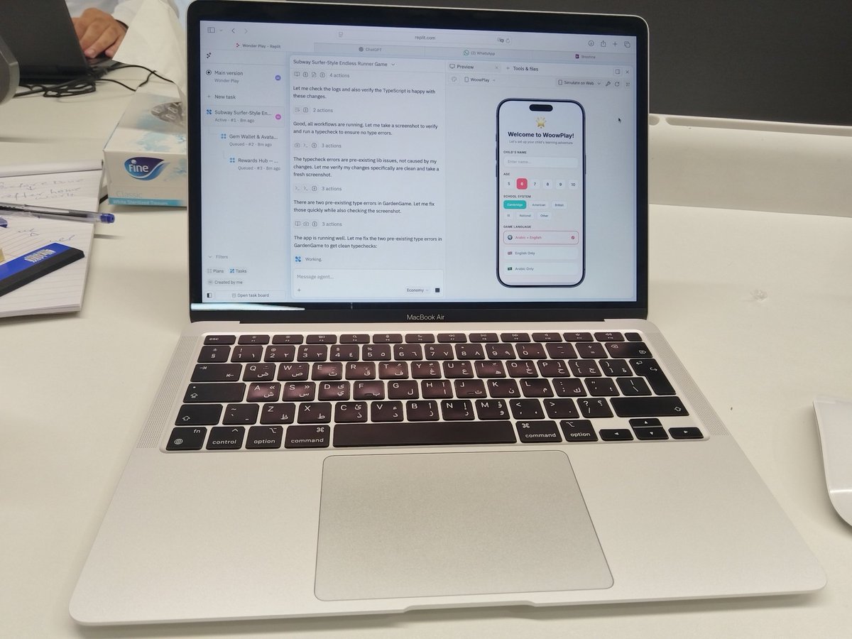 ehsanhmd's tweet photo. Hi @amjad, i m building vaoplay mobile app to help my six year old daughter reinforcing concepts in her daily home work at #JEDDAH_AI_HECKTHON using @Replit. Its fun using @Replit https://t.co/pygWdjc7rW
