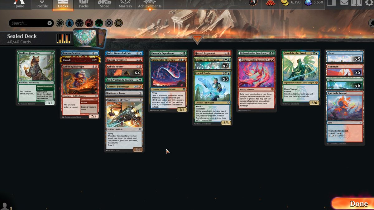 Another SOS Collector Booster Box won.

5 drops were stacked. Quandrix and 2 Paradigms was absurd.