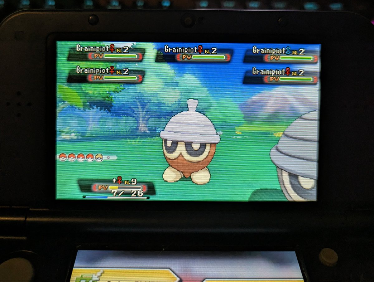 AndreaPoulpy's tweet photo. Phase 2 for Ralts done after only 12 hordes with this shiny Seedot !

After phase 1 i was debating what to hunt since my next 1/4096 shiny would be my 100th at these odds. In the end i decided to just go back to Ralts. So this is officially my 100th 1/4096 shiny ! (288th overall) https://t.co/zbTjafCKaO