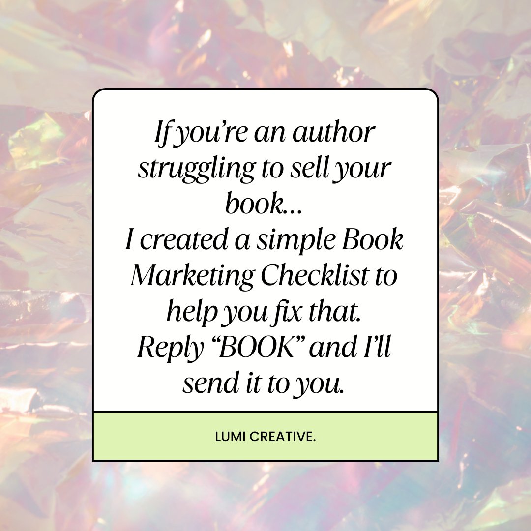 Glory770433's tweet image. Stop writing in silence while your book gets buried.
I created a powerful Author Marketing Checklist to help you identify what’s blocking your sales and visibility
#AuthorMarketing #BookPromotion #SelfPublishing #IndieAuthor #WritingCommunity #BookMarketing #AuthorsOfTwitter