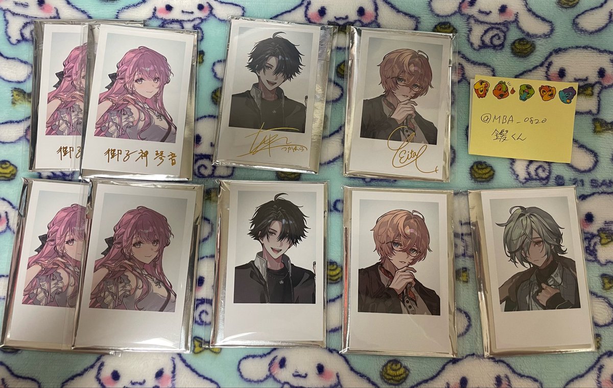 MBA_0820's tweet photo. 【交換/譲渡】にじさんじ Y4T4 welcome goods ランダムチェキ風カード

譲）画像参照

求）画像2枚目各1枚orALTに記載の方
or定価＋送料

別日都内手渡し･にじフェス会場外手渡し･郵送交換
難しいと思いますが、何卒よろしくお願い致します。 https://t.co/H3pSJVIz17