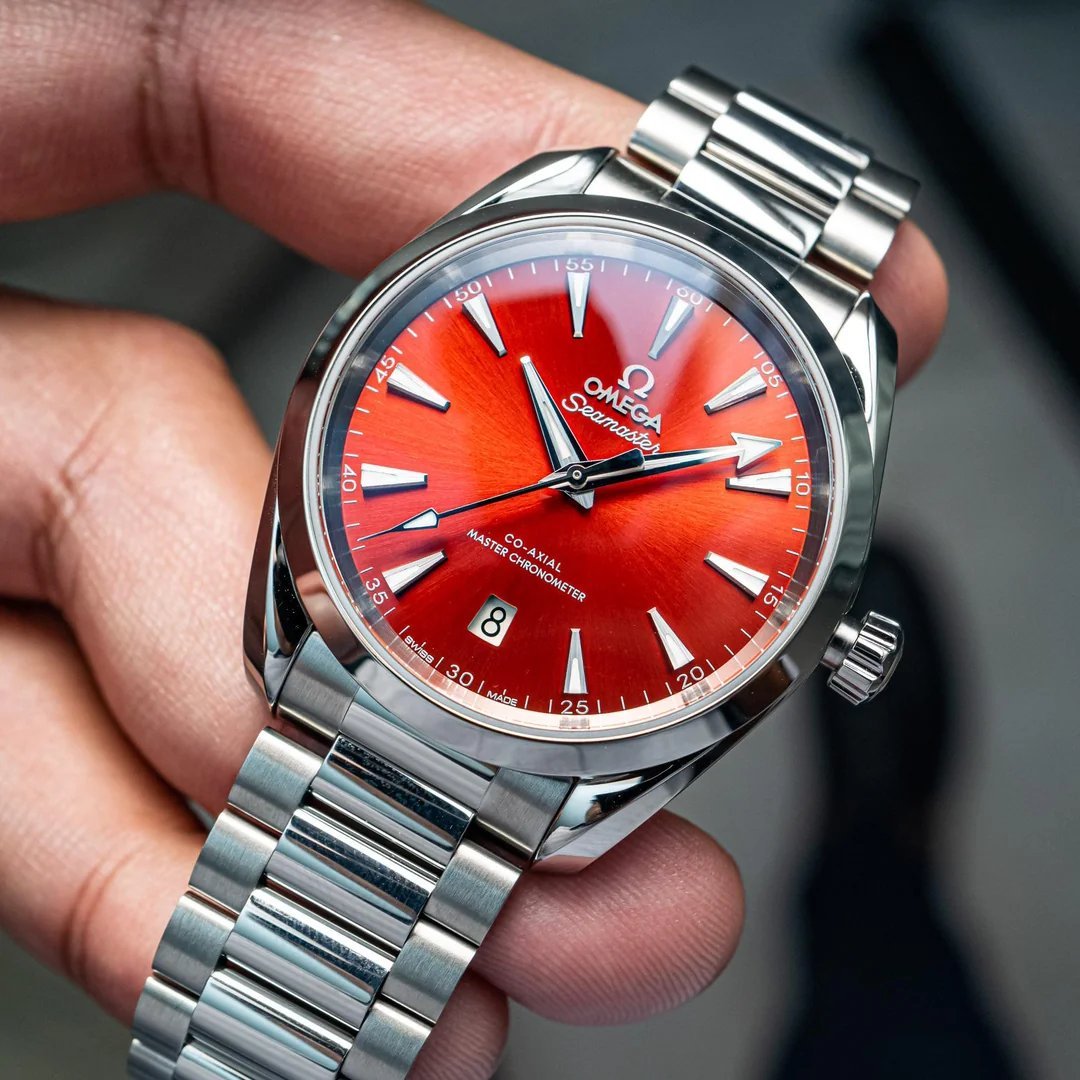Omega Seamaster Aqua terra

You don't see red dials all that often, but I really like them