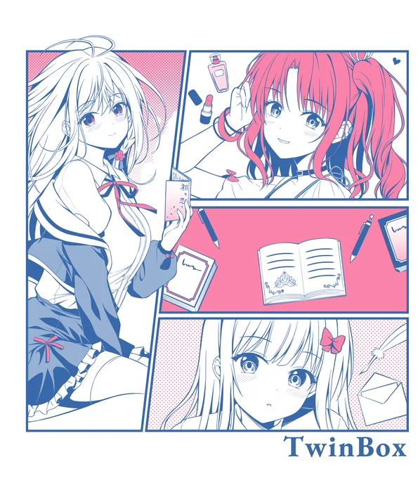 🎀5月4日 文学フリマ東京42お品書き🎀
南2ホール【E-89・90】
Iwanami Ryou&TwinBox
今回は合同スペースです

新刊、グッズを作りました。
当日はよろしくお願いいたします 