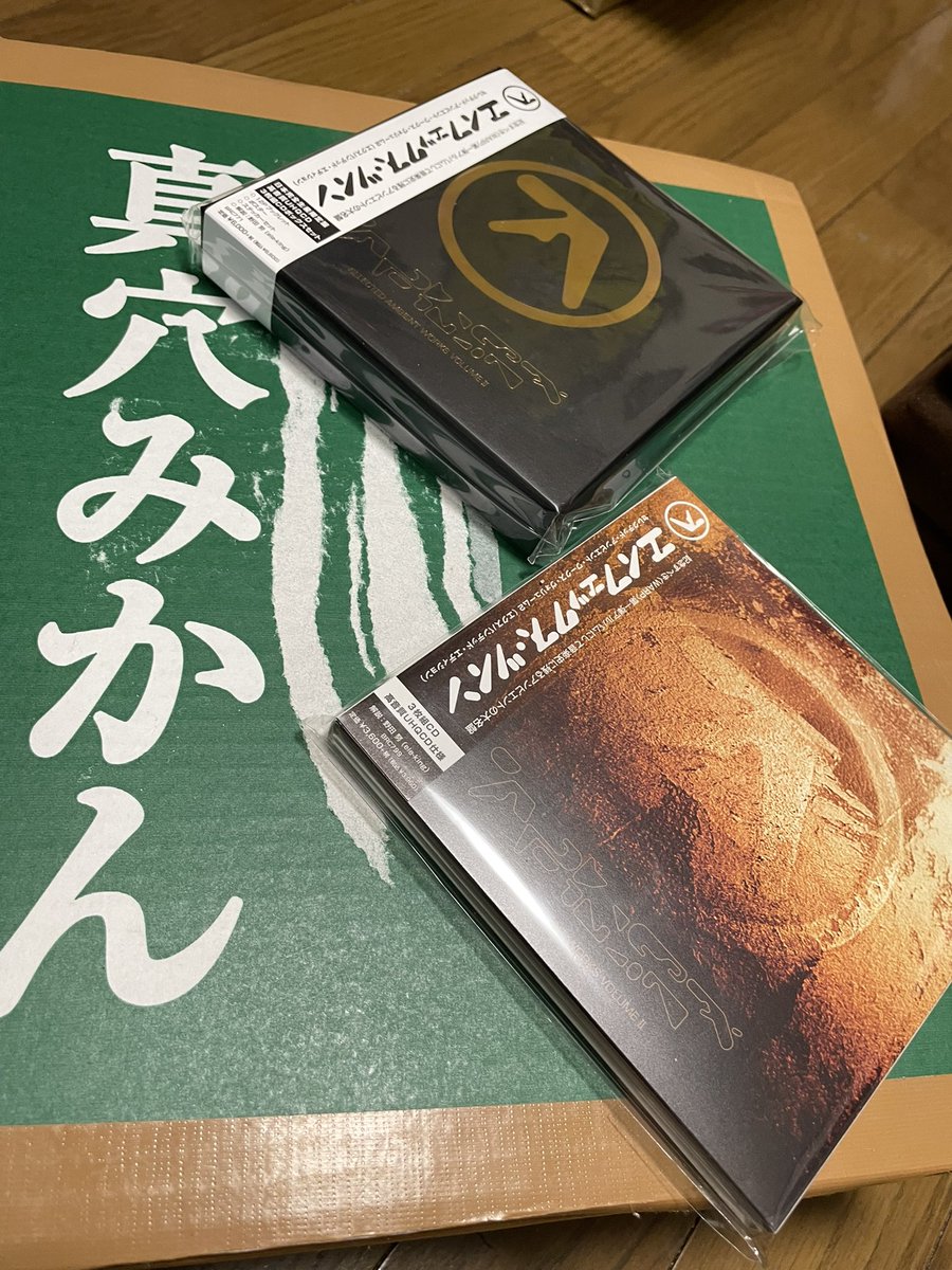 MichPunkJP's tweet photo. 馬鹿はどうしても２枚買う。
みかん。
#AphexTwin
#エイフェックスツイン https://t.co/i9tYupRum4