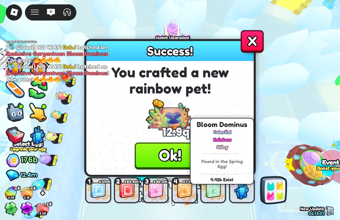 EugamusOrig2's tweet photo. #EUG clan placement at 277 as of this time.
I successfully converted another SRB bloom dominus from collected 9 SGd bloom dominus.
Then we lost 5b gems from hatching 100x diamond egg, we got only 2 huges so we buy another 2 titanic diamond monkey for Dad's collections.
- NJ https://t.co/v5sGrxeidi