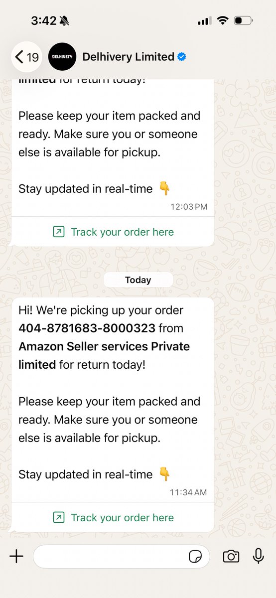 sajalsarkarba's tweet photo. @AmazonHelp No resolution till date. Every day I receive messages saying the pickup is scheduled, but no one contacts me or arrives for the pickup. #AmazonIndia #AmazonHelp #CustomerService #PoorSupport #ConsumerRightsIndia https://t.co/WyX9hksrPM