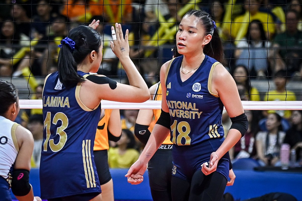 lezzgoNationalU's tweet photo. Kung papipiliin ako ng POG today, si Arah talaga! 2️⃣3️⃣ big points from 41.18% attack success rate and 2 blocks, carried the offense just when we need a momentum killer for UST’s offense 🙌🏻🙌🏻 #UAAPSeason88 https://t.co/6eX8rgyFnm