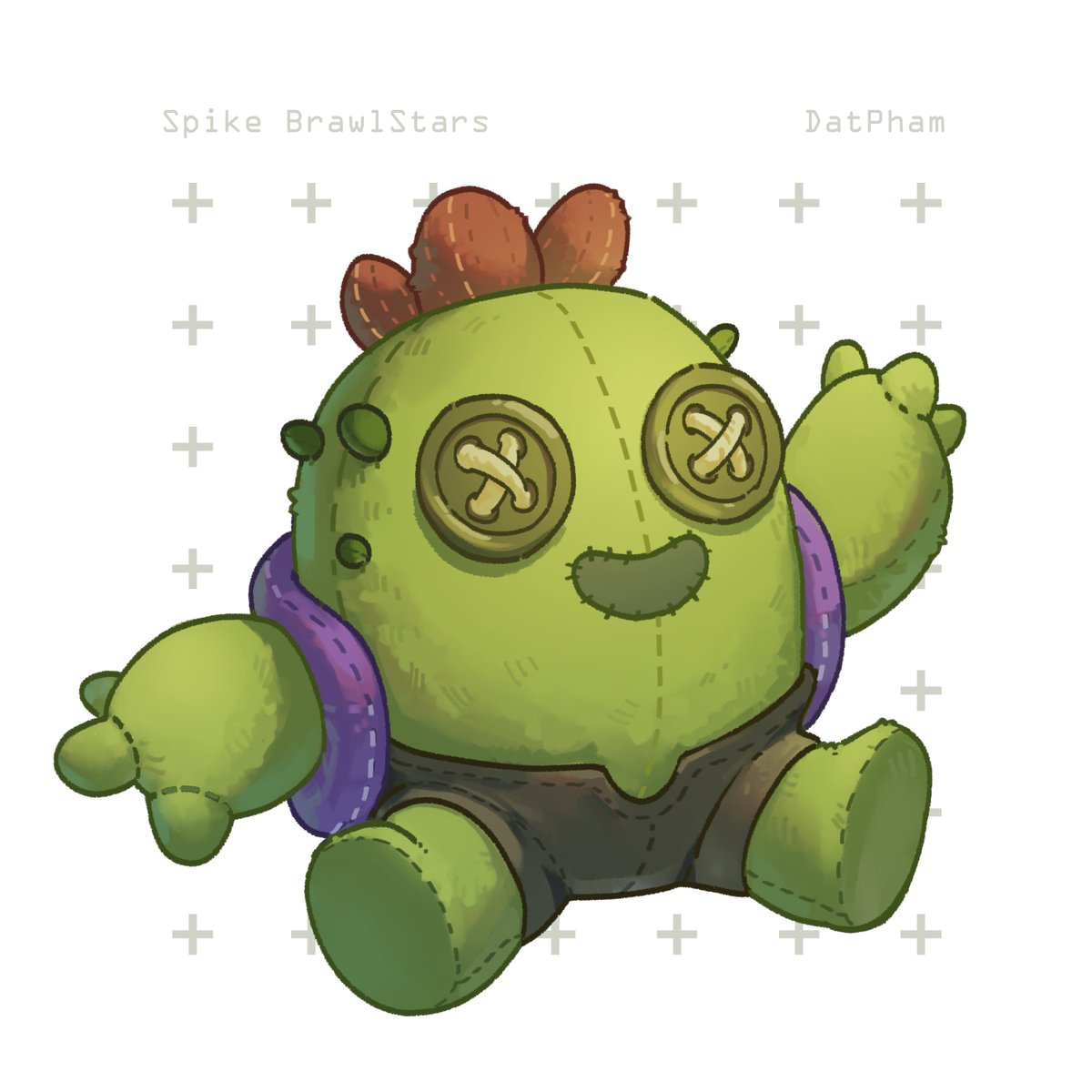 DatPhamPng's tweet photo. So I draw #fanart it's Spike from #BrawlStars 
I think more of this fluffy one will come.
.
.
#brawlstarfanart #brawlstarsspike https://t.co/joHcJAeT0f