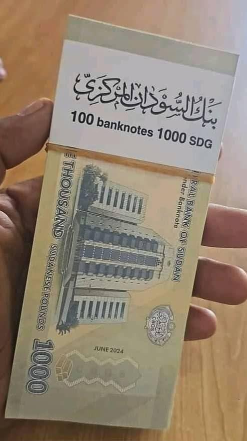 فقط للتوضيح:

العملة دي هي المحظورة في مناطق تأسيس، أمّا كل الفئات الزرقاء (Blue) الموقعة من المحافظين جنقول وبرعي فهي سارية ومبرئة للذمة.