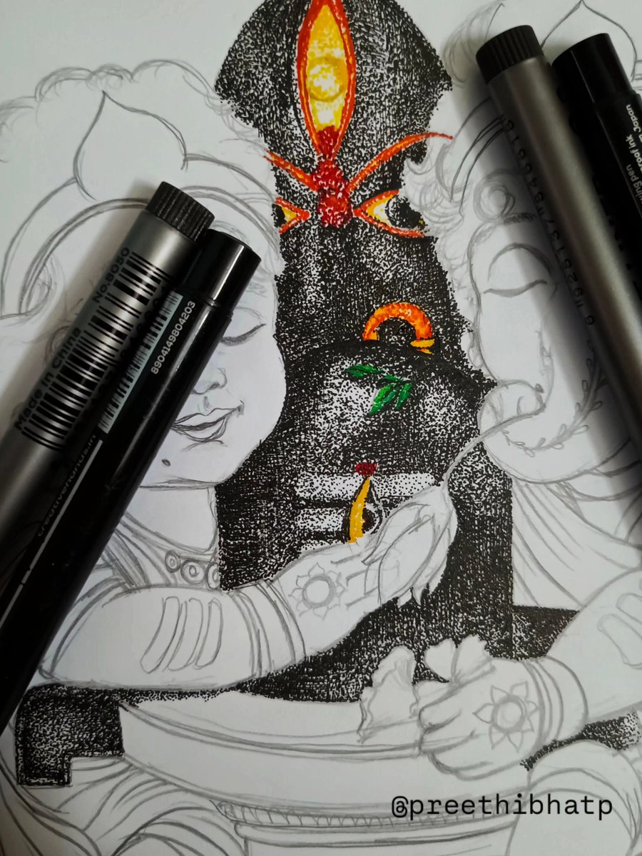 Preethibhatp's tweet photo. A WIP stippling art work.

#stipplingart #dotart #bhairavi #shiva #isha https://t.co/z7Z1JRSMfI