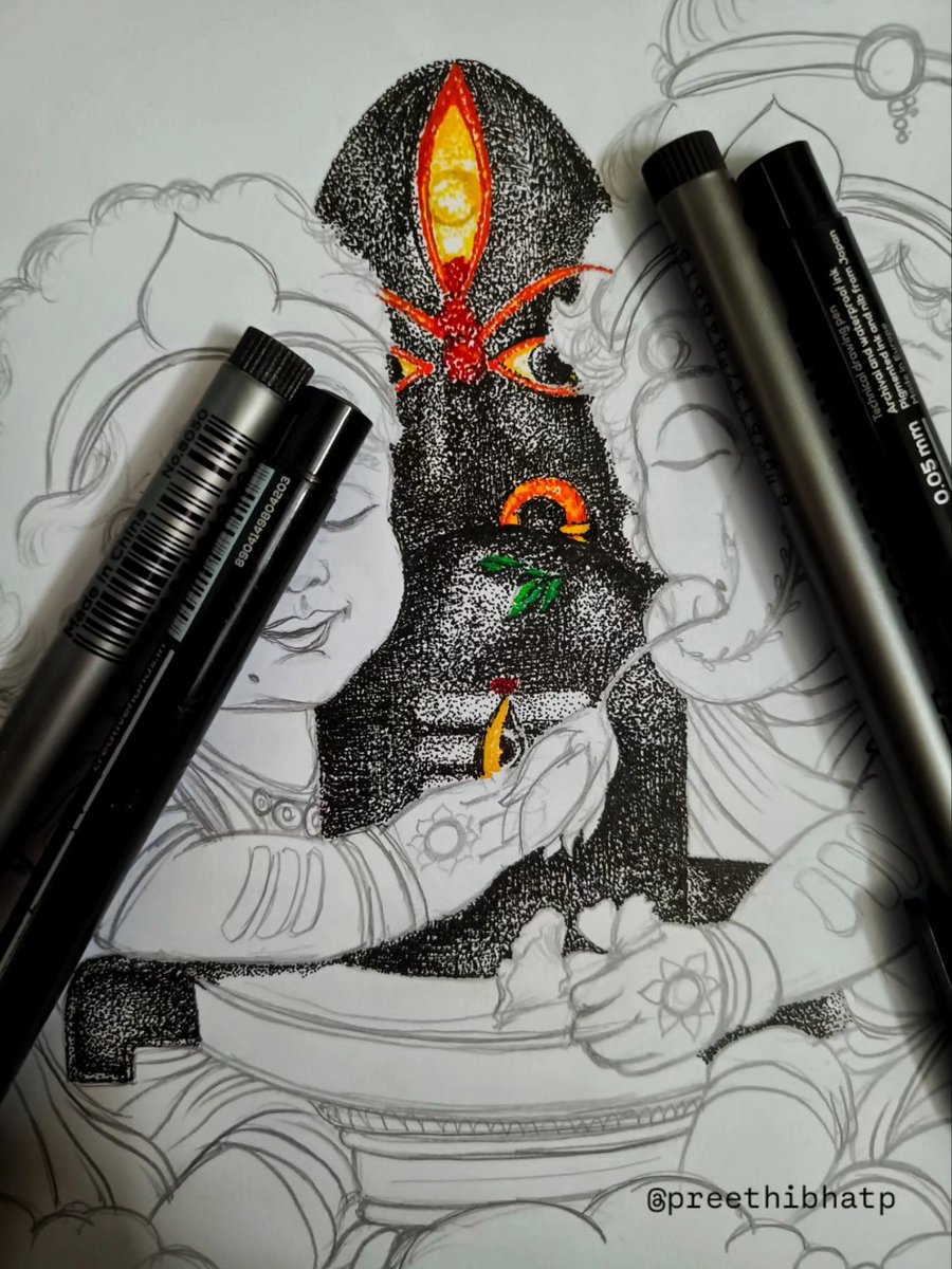 Preethibhatp's tweet photo. A WIP stippling art work.

#stipplingart #dotart #bhairavi #shiva #isha https://t.co/z7Z1JRSMfI