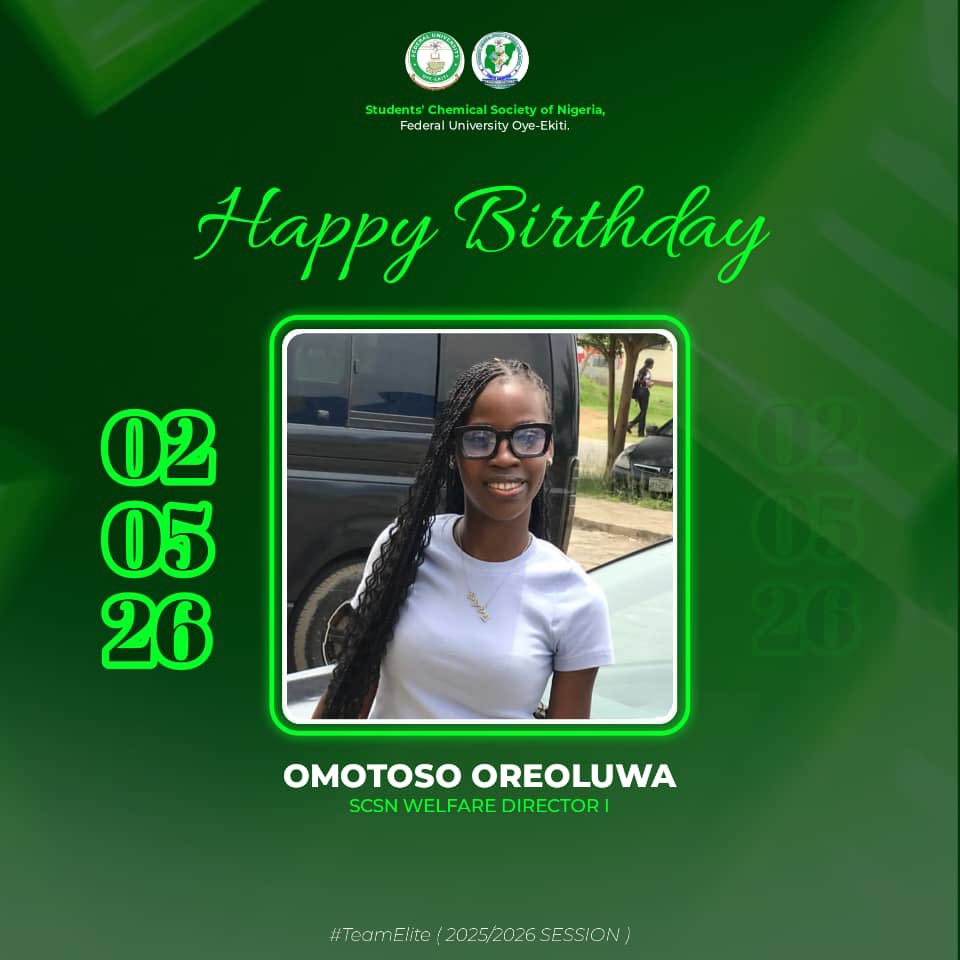 SCSNFUOYE's tweet photo. Today we celebrate more than a birthday—we celebrate a gem, a leader, and a shining light in our community. 💚

Happy Birthday to lady comrade, Omotoso Oreoluwa, our dedicated Welfare Director! Your kindness, energy, and commitment to the well-being of others never go unnoticed. https://t.co/oCldbpkyaH