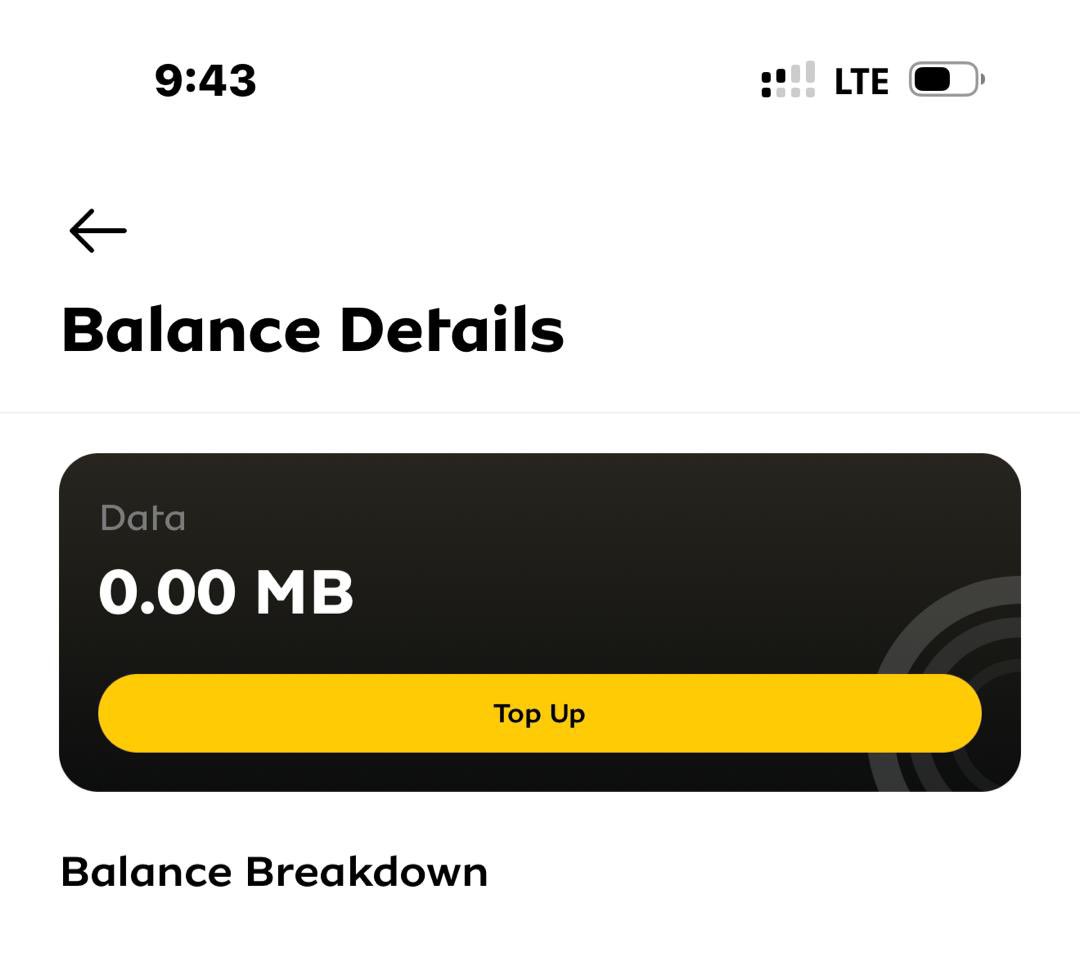 realmaxibillion's tweet photo. .@MTNGhana Dear MTN Ghana, this is really unfair. I bought a GHS 399 data bundle on 5th April and in less than a month it’s completely finished. I use it only on my iPhone 17 Pro Max, no hotspot, no sharing. Customer care isn’t giving any clear explanation either. Where exactly is my data going? This isn’t right!!!😭😭😭