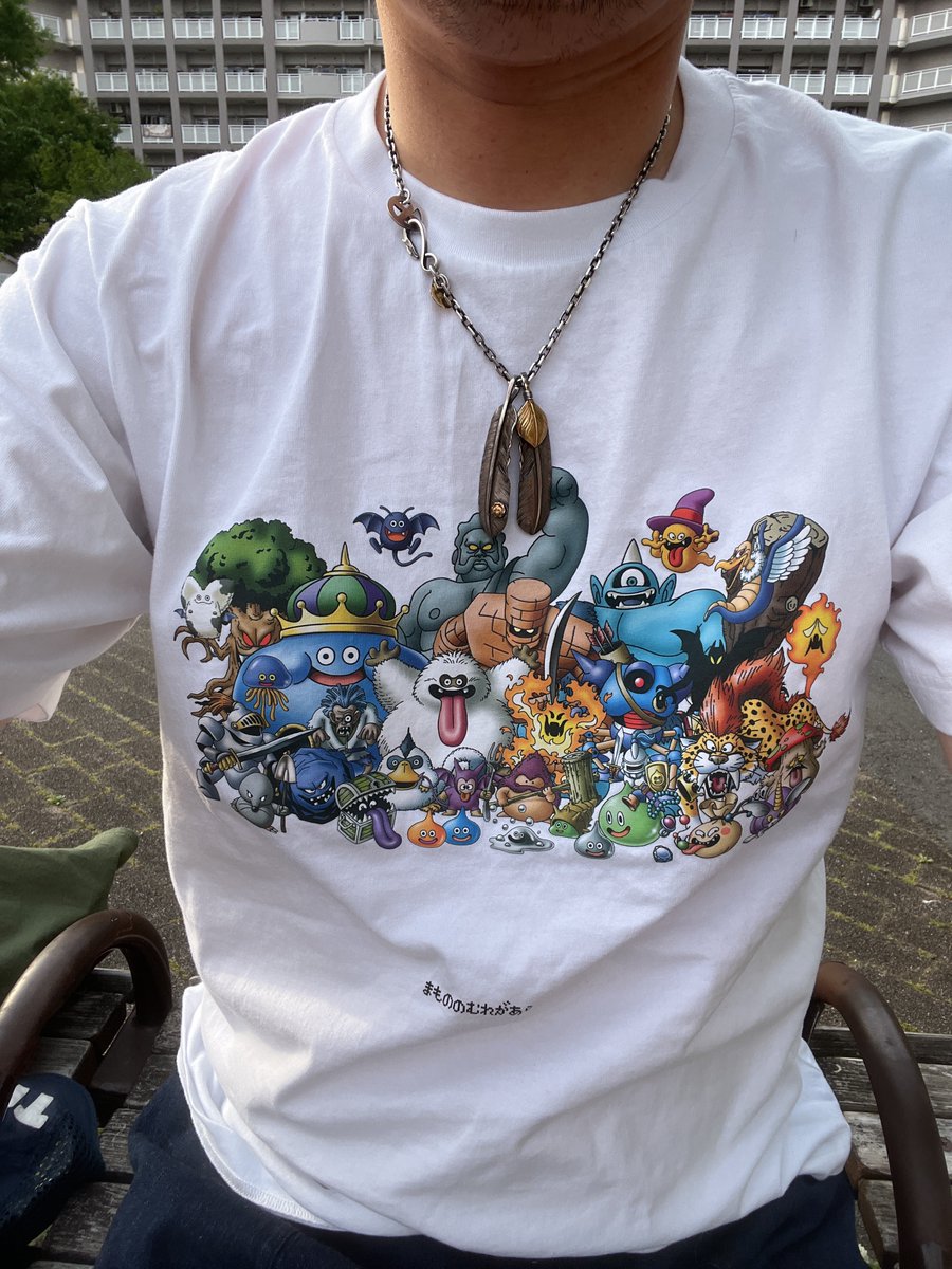 dasuke12823's tweet image. 今日は暑かったので半袖Tシャツの上に、waiperさんで買った旧ソ連軍スリーピングシャツに、waiper inc.の巻きパンツ。巻きパンツはGW中ずっと穿こうかしら！！そして半袖TシャツはまもののむれTシャツです！
#ドラクエウォーク #waiper 
 #UT
