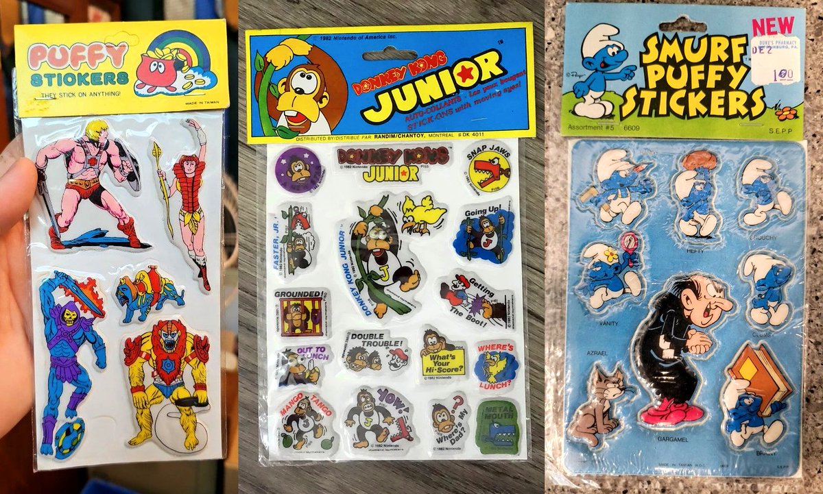pixelgames's tweet photo. First #N64 Stretch Goal: PUFFY STICKERS!

Remember those? That slightly spongy feel you could stick your fingernails into… and the ones with the googly eyes. 🤪

Let's make some for Donut Dodo:
https://t.co/KrdkAvdflh
