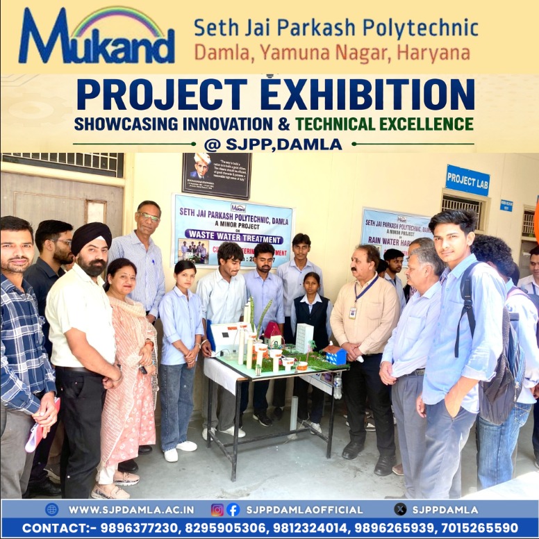 sjppdamla's tweet photo. Seth Jai Parkash Polytechnic, Damla successfully organized a Project Exhibition featuring a wide range of innovative projects developed by students from various departments.

#SJPPDamla #ProjectExpo #EngineeringStudentsIndia #PolytechnicStudents #StudentInnovation #TechProjects https://t.co/lVcElSnTkB
