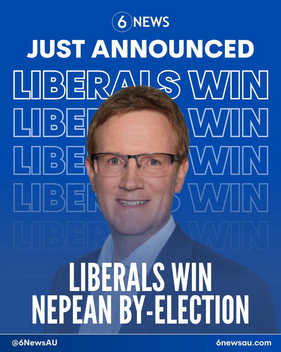 6NewsAU's tweet image. #BREAKING 🚨 6 News projects Anthony Marsh will retain Nepean for the Liberals, despite the party suffering a 12% swing away on primary votes

Independent candidate Tracee Hutchison is set to reach the two-candidate-preferred count, with One Nation's Darren Hercus in third place