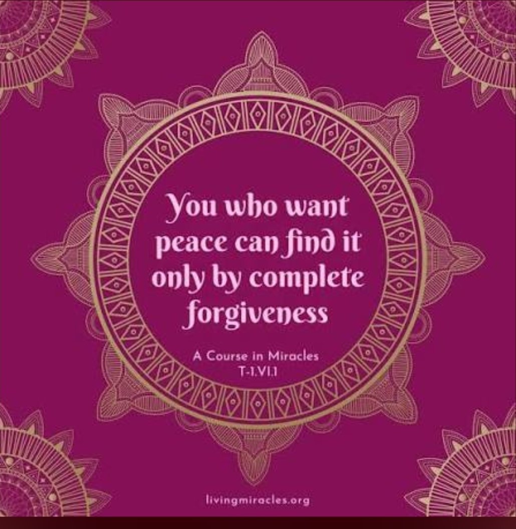cheddachadm's tweet image. You who want peace can find it only by complete forgiveness. You must want peace first before you will learn how to acquire it. T-1.48.18 #ACIM
---&amp;gt; WANT PEACE FIRST TO AQUIRE IT. I find peace only by complete forgiveness.