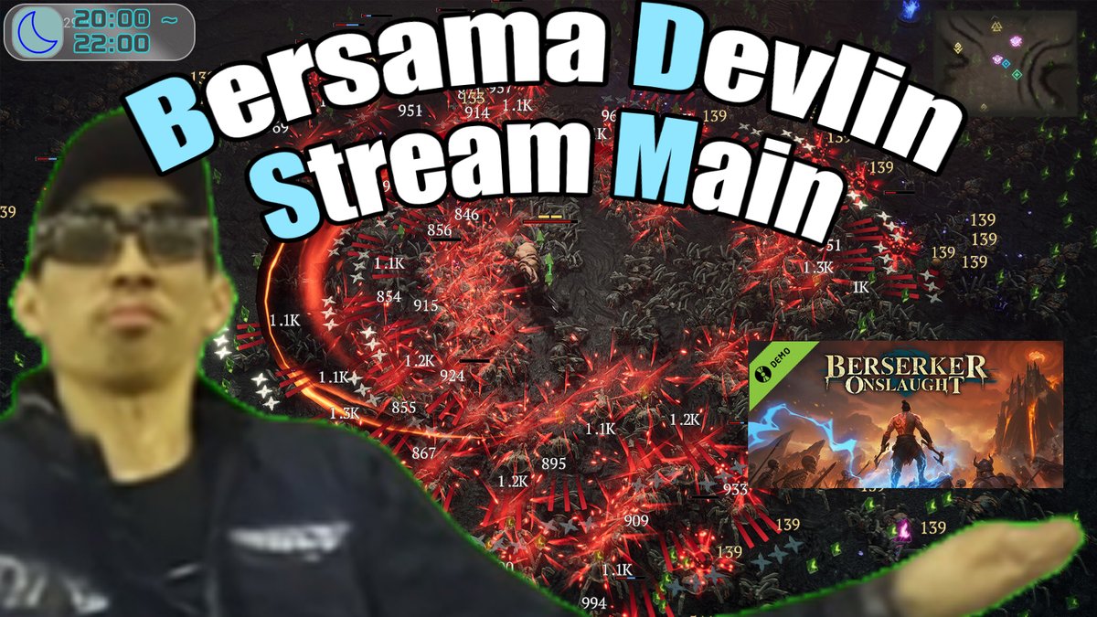 DevlinBataric's tweet image. Hari minggu tanggal 3 Mei, jam 8 malam.
Mari mencoba game Berserker Onslaught, game ala survivor dari developer Team Kernel dan dipublish Glacial Epoch!
Markicob demo gamenya di stream!🔥⚔ #Keymailer #BerserkerOnslaught
Udah genre Atra bgt sih ini mah 😂
youtube.com/live/p3AW2iQM4…