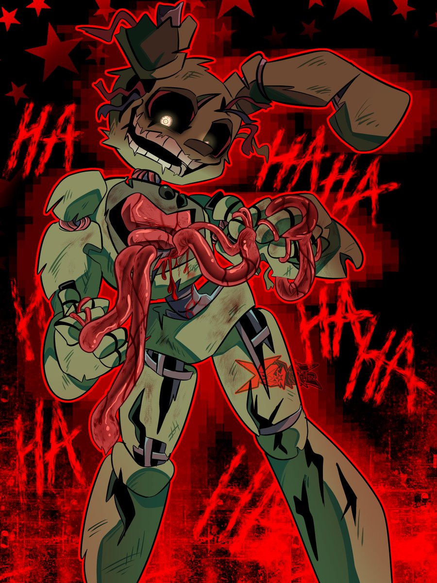empanadauma's tweet image. #Springtrap #fnaffanart #fnaf 
⚠️gore