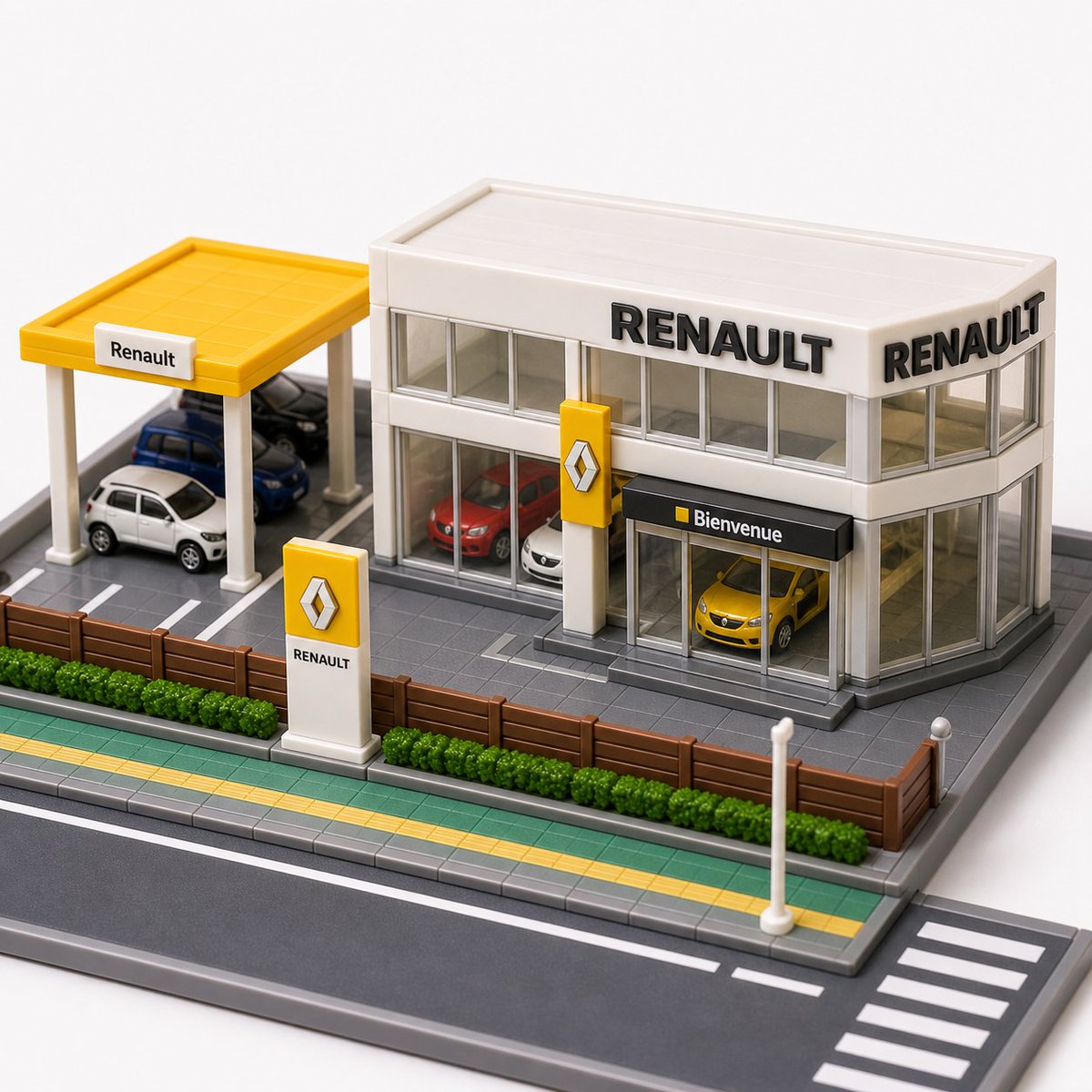 real2minigarage's tweet image. Real → Mini
Renault dealership 🚗 France 🇫🇷 ルノー正規ディーラーをトミカ風にミニチュア化
#miniature #real2mini #tomica #トミカ風 #renault #car #dealership #france #scalemodel
