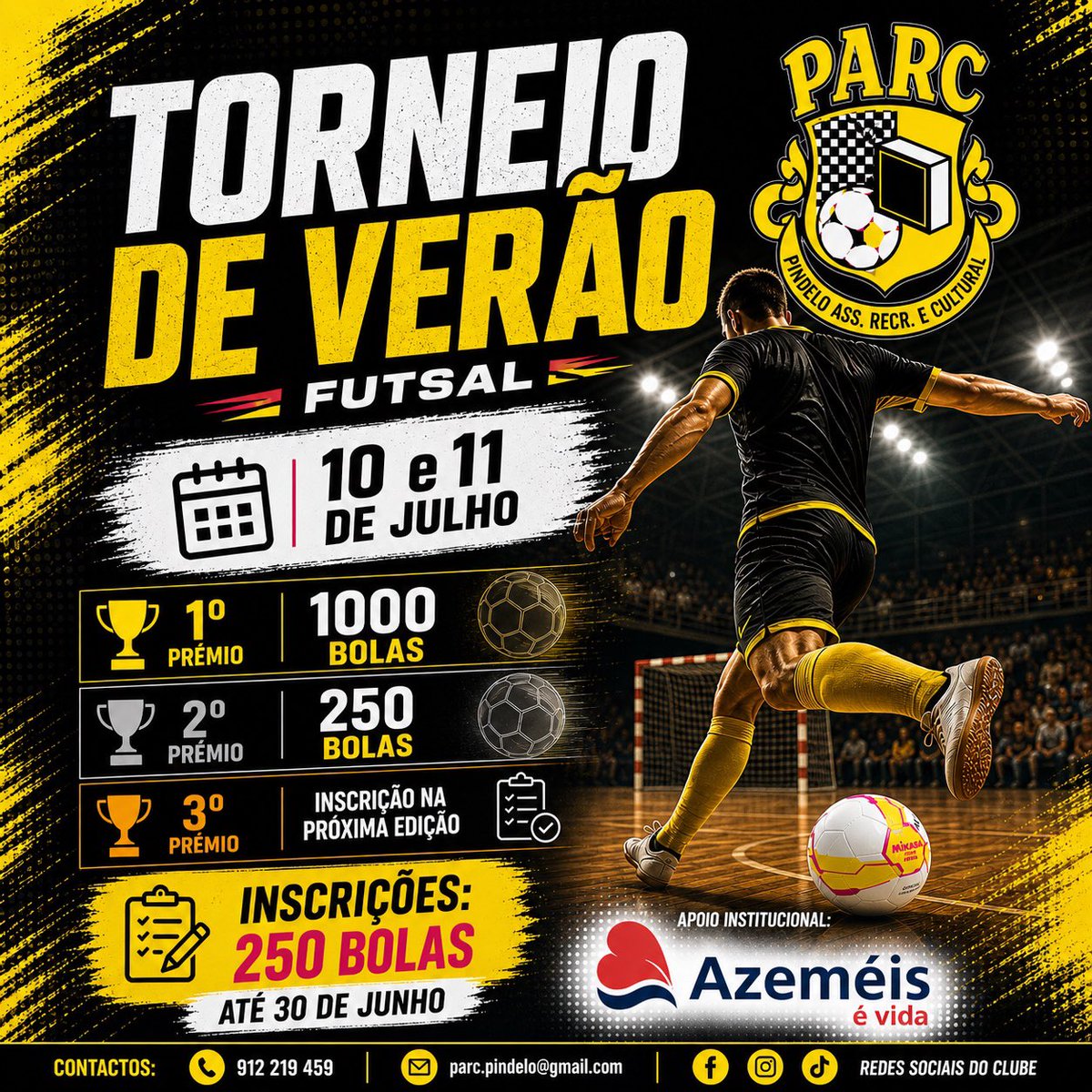 parcpindelo's tweet photo. 𝐓𝐎𝐑𝐍𝐄𝐈𝐎 DE VERÃO 𝟮𝟬𝟮𝟲 🏆⚽

𝟭𝟬 e 𝟭𝟭 de julho 🗓️

Garante já a tua inscrição ✍️ https://t.co/zIQf2zfg4U