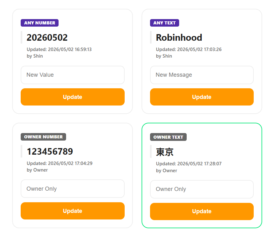 smile_shinpei's tweet image. The Genesis Registry evolves!⚡️
We've forged a unified, single-page interface for our Advanced On-Chain Storage.
Switch realms directly via the dApp with absolute stability.
True elemental harmony achieved🌌

shin-kado.github.io/My-Robinhood-A…

#Robinhood #Web3 #blockchain #crypto #registry