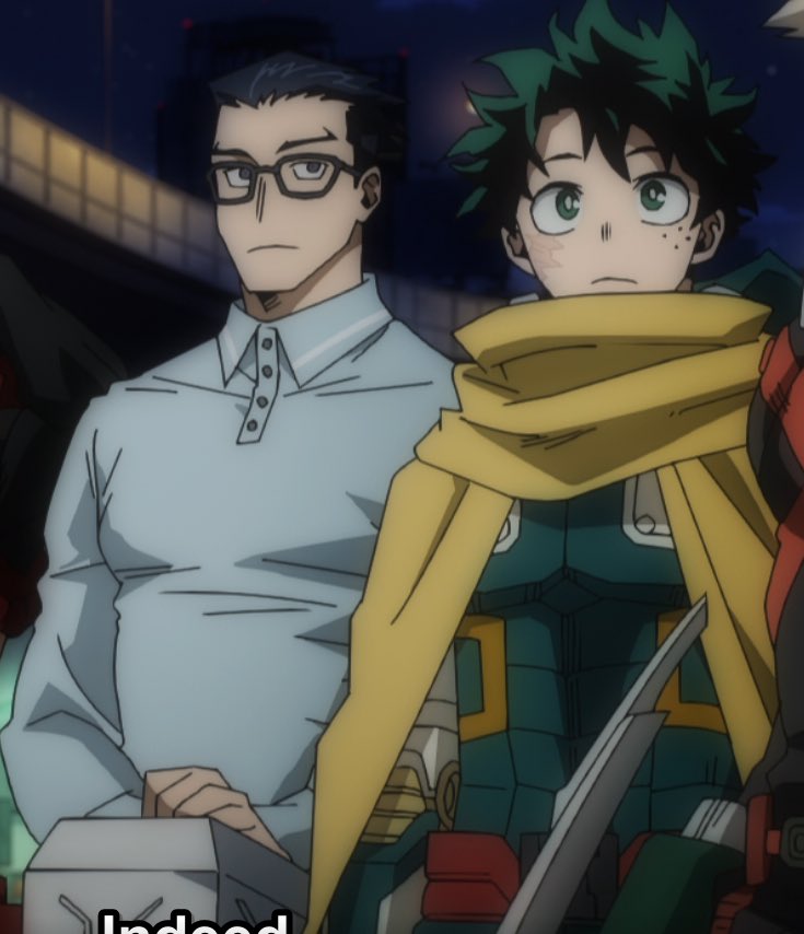cosmicspidrman's tweet photo. #iidadeku size difference is insane because tenyas so much wider than him and Izuku has the suit on 💚💙 https://t.co/SbxcZS6OlN
