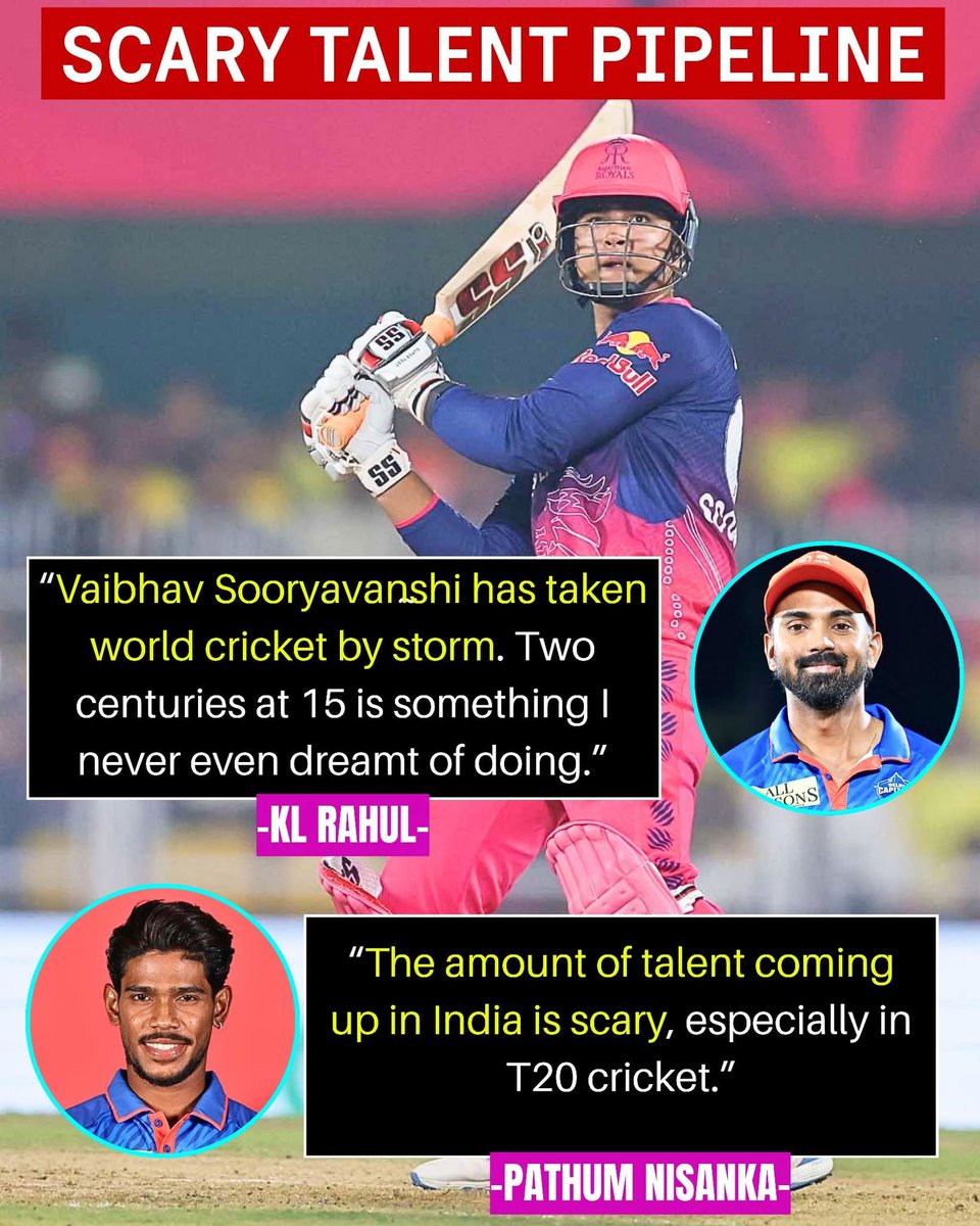RINKUSINGH42465's tweet image. At just 15, Vaibhav Suryavanshi is already making headlines— and when players like KL Rahul notice your talent, you know something special is coming.

 #IndianCricket #FutureStars #VaibhavSooryavanshi #RajasthanRoyals #ipl2026 #iplhighlights #CricketSeason