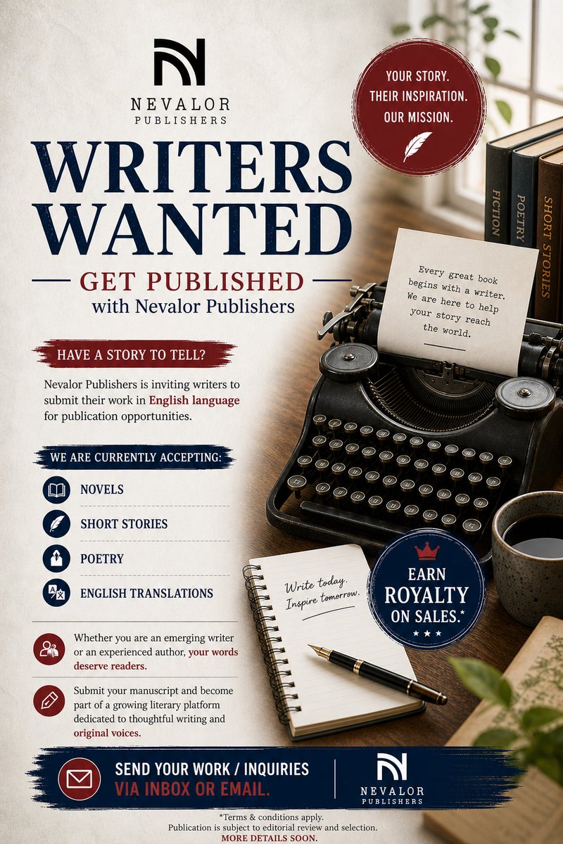 mujeebburdi's tweet image. An opportunity for #writers and #authors