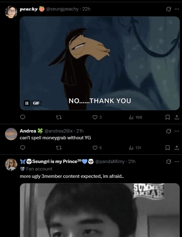naethso97's tweet image. I'm dying 🤣 this Seungri fan they are not happy about this 6 generation bigbang membership and now they start called taeyang daesung and gd ugly they are so salty about it. get lose loser