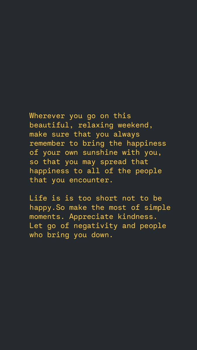 blue6babi's tweet image. Life goes by too quickly.
So laugh, love and try new things.
Forgive, forget and don't hold grudges.
Choose to be HAPPY. Always be Kind.
#weekendreminder #behappy #bekind #bellathoughtss