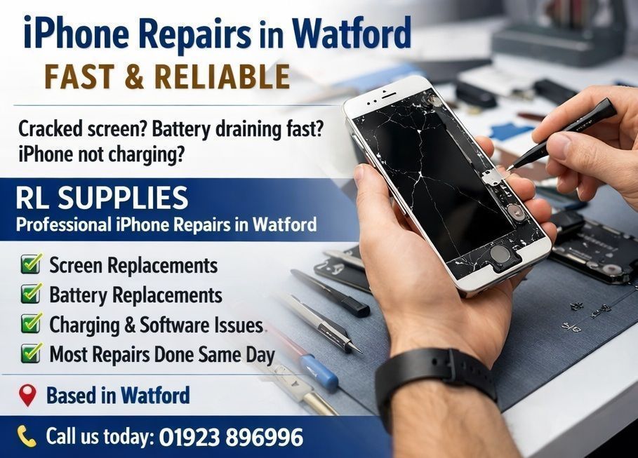 rlsupplies's tweet image. SAME DAY #IPHONE SCREEN REPLACEMENT
WE CAN #REPAIR - Charge Port Repair - Screen replacement - Camera repair - Battery replacement
Call us on Watford 01923 896996
buff.ly/fZWhACE via @rlsupplies 
#computers