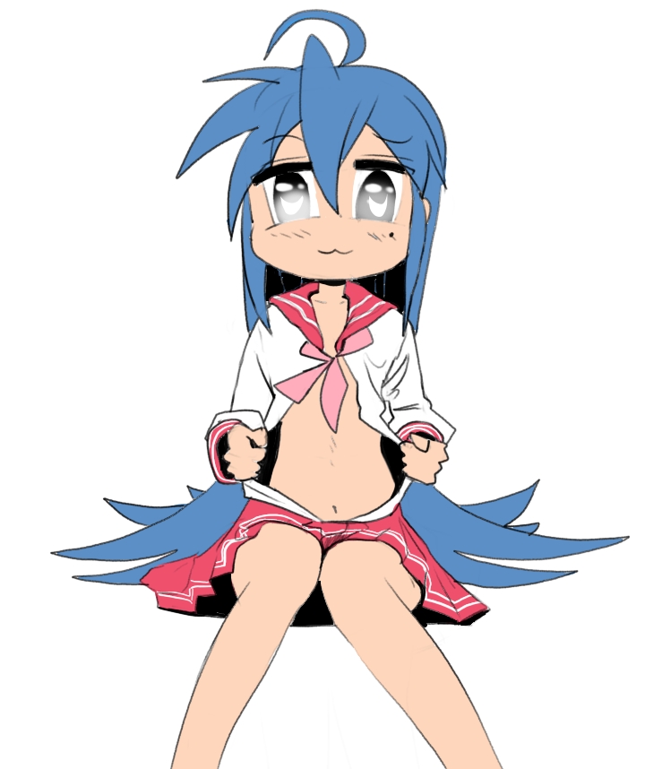 hobbit_at_downs's tweet photo. quick Konata Izumi sketch https://t.co/Y0VEYZlzle