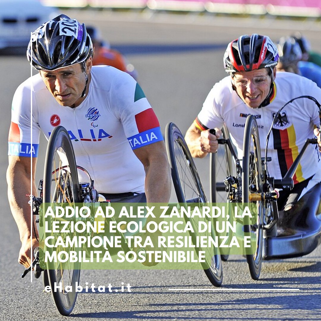 eHabitatit's tweet image. #AlexZanardi non era solo un atleta e un simbolo. Con la sua morte perdiamo una delle storie più potenti mai raccontate su #resilienza, #energia e rapporto tra uomo e #ambiente. 👉 ehabitat.it/2026/05/02/ale…

#MobilitàSostenibile #TransizioneEcologica #SportEAmbiente