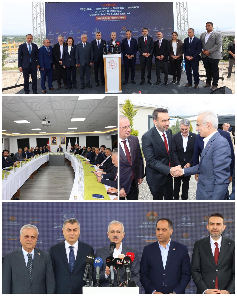 AdemAldemir33's tweet photo. 📍 Erdemli

✅ Çeşmeli – Erdemli - Kızkalesi Otoyolu İncelemesi

Ulaştırma ve Altyapı Bakanımız Sayın Abdulkadir Uraloğlu, Mersin Valimiz Sayın Atilla Toros, TBMM Başkanlık Divan Katip Üyesi Mersin Milletvekilimiz Sayın Av. Havva Sibel Söylemez, Mersin Milletvekillerimiz Sayın Ali Kıratlı ve Sayın Hasan Ufuk Çakır, MHP Mersin Milletvekili Sayın Levent Uysal, İl Yönetim Yönetim Kurulu Üyelerimiz, MHP İl ve İlçe Teşkilatı, İl Kadın Kolları Başkanımız Sayın Hülya Ekin, Erdemli İlçe Başkanımız Sayın Ali Mustafa Poş, Silifke İlçe Başkanımız Sayın Mehmet Emin Kurt, Erdemli Belediye Başkanı Sayın Mustafa Kara ve İlçe Teşkilatlarımızla birlikte, Mersin’imizin ulaşım vizyonu açısından büyük önem taşıyan Çeşmeli–Kızkalesi Otoyolu projesinde incelemelerde bulunduk.

Çeşmeli Kavşağı’ndan başlayarak Kızkalesi’ne uzanan 52 kilometrelik bu dev proje; Mersin – Adana – Gaziantep Otoyolu’na entegre olarak, kesintisiz, güvenli ve yüksek standartlı bir ulaşım imkânı sunacak.

🛣 Proje kapsamında;

▪️ 41 km ana gövde, 11 km bağlantı yolu
▪️ 6 kavşak, 7 tünel, 5 viyadük
▪️ 33 köprü ve üstgeçit
▪️ 1 milyar 263 milyon avro yatırım bedeli

▪️Projenin Genel Fiziksel Gerçekleşmesi %88 seviyesine ulaştırdı

▪️ Hedef tamamlanma: 2026 yılının sonu

🌿 Hayata geçtiğinde;

✔️ Turizm bölgelerine ulaşım hızlanacak
✔️ Yıllık 3 milyar 38 milyon TL tasarruf sağlanacak
✔️ Karbon salınımı 17 bin ton azaltılacak
✔️ Çukurova Havalimanı’na erişim kolaylaşacak

Çeşmeli–Kızkalesi Otoyolu, Mersin’imizin ulaşım altyapısını güçlendirirken bölge ekonomisine, turizmine ve çevreye önemli katkılar sunacak.🚧🛣️

Geleceğin Mersin’i için gece gündüz demeden durmadan yorulmadan çalışmaya devam ediyoruz. 

#AKParti #Mersin #Hizmet
#Mersinİçin
#GeleceğeYatırım
#ÇeşmeliKızkalesiOtoyolu
#DevProjeler
#TürkiyeYüzyılı